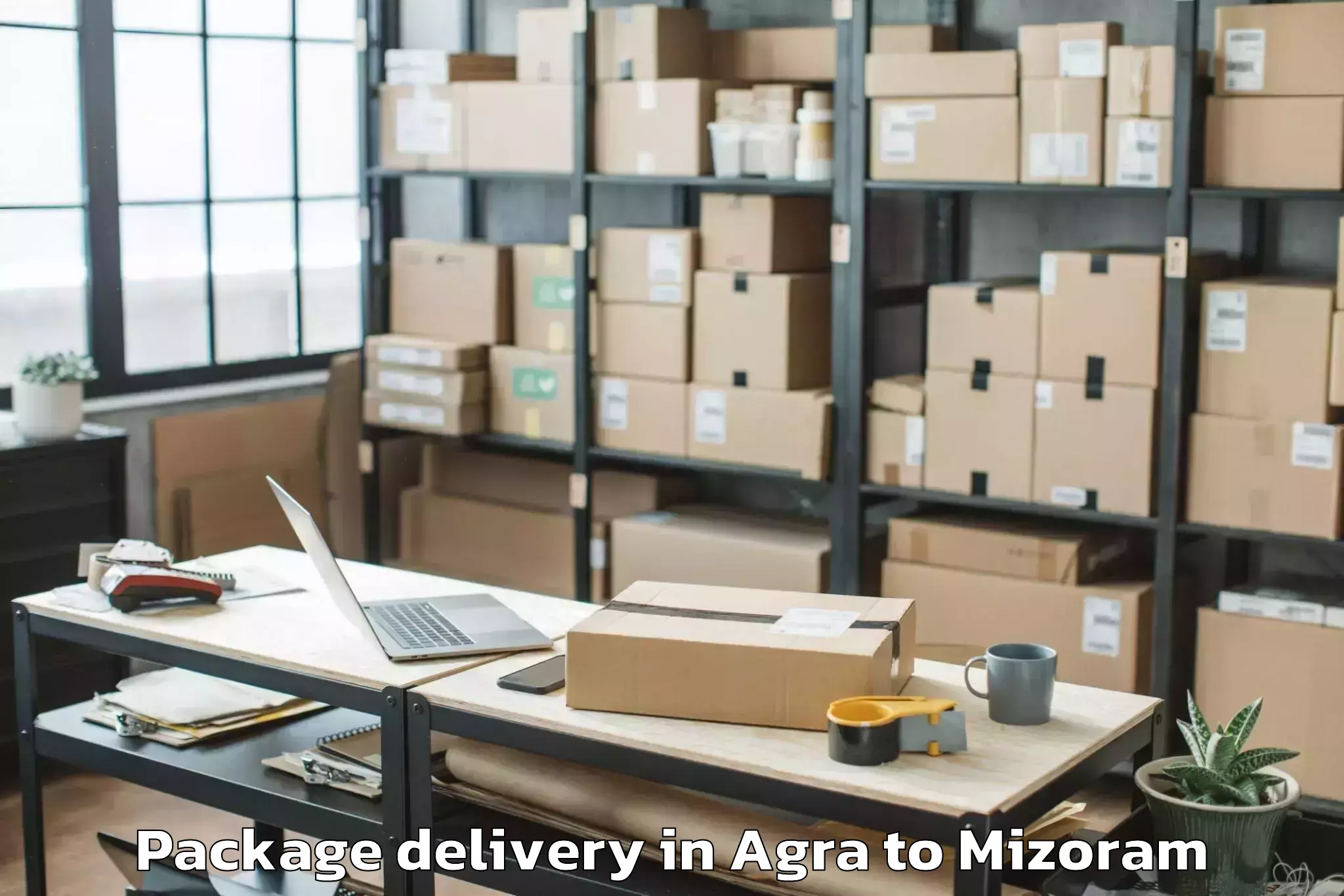 Trusted Agra to Tlabung Package Delivery